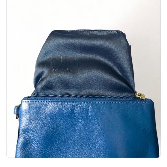 Coach Blue Leather Wristlet - Picture 2 of 5